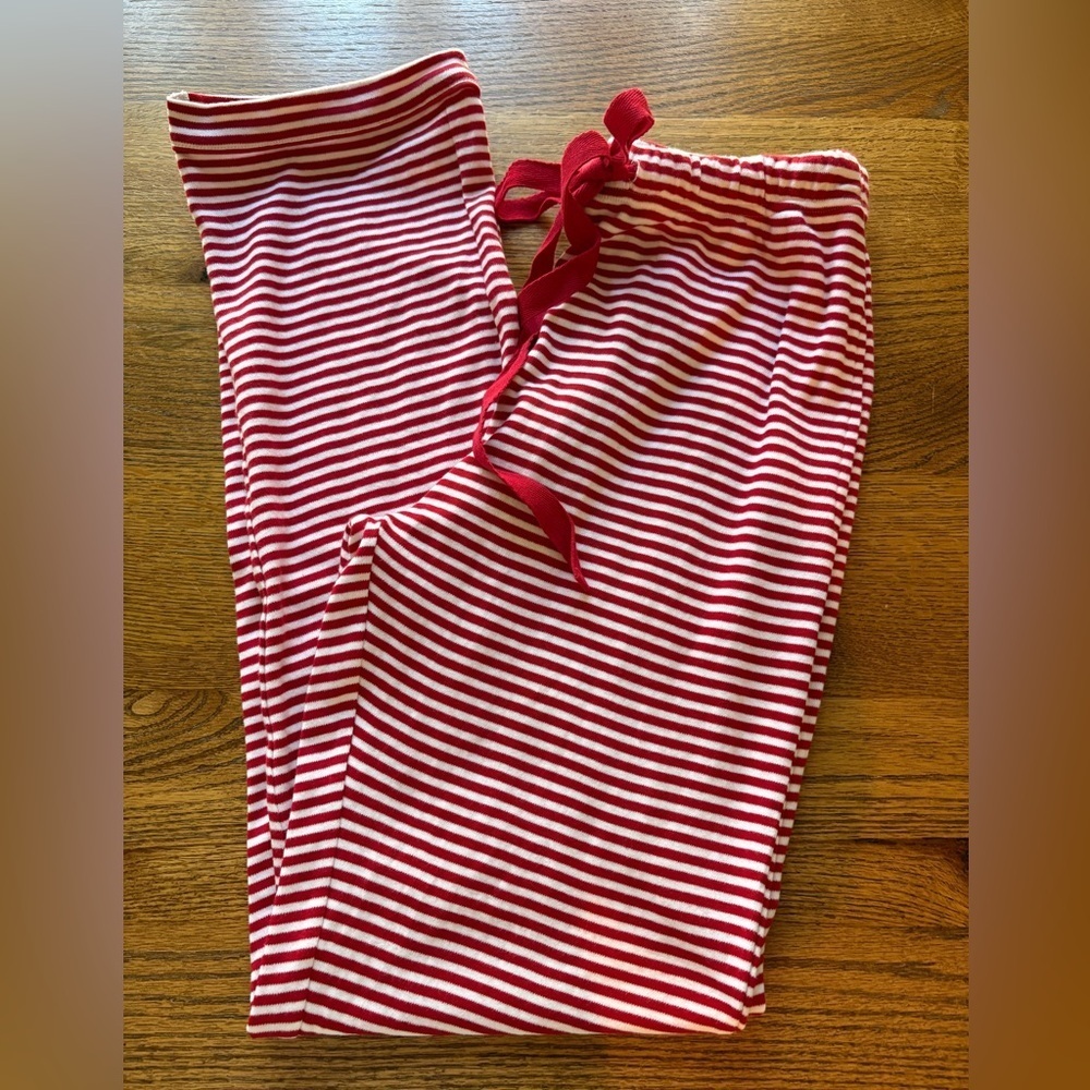 Bayou Blanks small men’s/womens 100% cotton Red & White Striped Pajama Pants